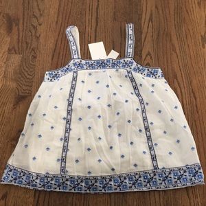 Joie embroidered gauzy cami